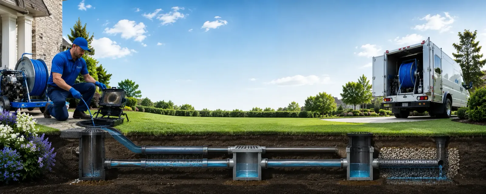 Outdoor drain cleaning information for Cabot, PA
